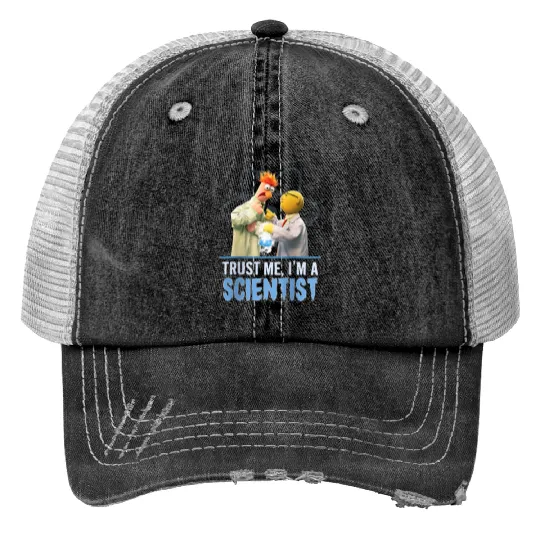 Disneyss The Muppets Trust Me I'm A Scientist Bunsen Beaker Print Trucker Hats