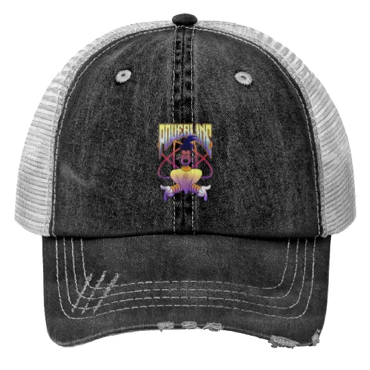 Disney A Goofy Movie Powerline Logo Portrait Print Trucker Hats