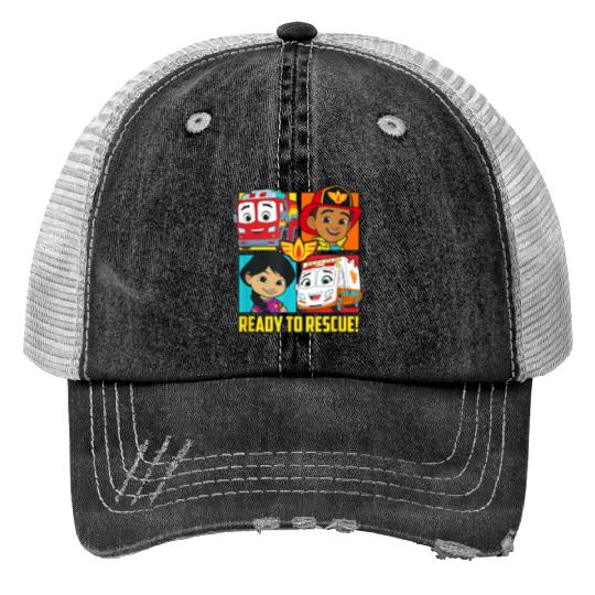 Disneyss Firebuds Bo Violet Ready To Rescue Box Up Print Trucker Hats
