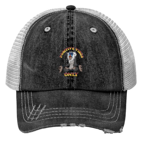 Disney Lion King Rafiki Positive Vibes Meditation Portrait Print Trucker Hats