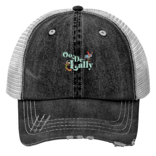 Disney Robin Hood Oo de lally Iconic Quote Chest Text Logo Print Trucker Hats
