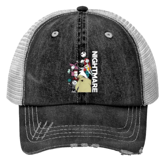 Jàck skèllington, Jàck skèllington halloweeen, Jàck skèllington merch , Jàck skèllington disnèy, Jàck skèllington logo Print Trucker Hats