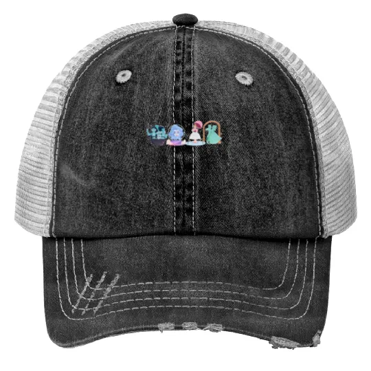 Haunted Mansion Print Trucker Hats, Disneyland Haunted Mansion Print Trucker Hats