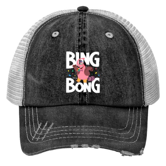 Cute Inside Out Bing Bong Disney Print Trucker Hats, Disney Inside Out Bing Bong Print Trucker Hats