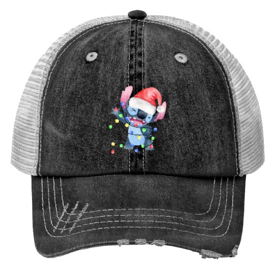 Christmas Sticker2, Stitch Eras Tour , Stitch Shirt, Disney Land Lilo and Stitch Print Trucker Hats