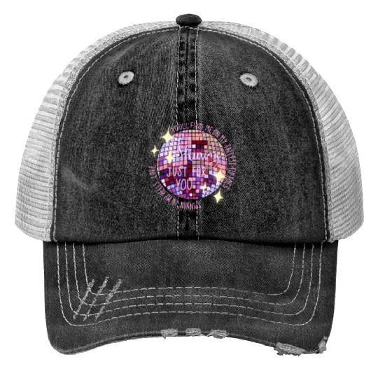 Discover Mirrorball Taylor Print Trucker Hats