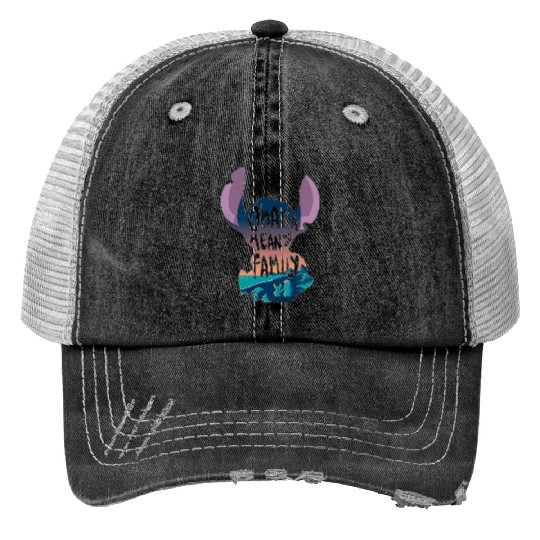 Ohana Means Family Christmas Holiday Matching Vacation Sticker, Stitch Eras Tour , Stitch Shirt, Disney Land Lilo and Stitch Print Trucker Hats