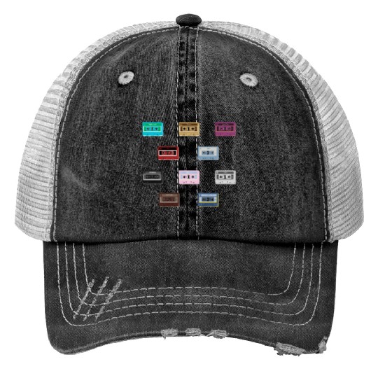 Discover Taylor Eras Cassettes (1) Print Trucker Hats