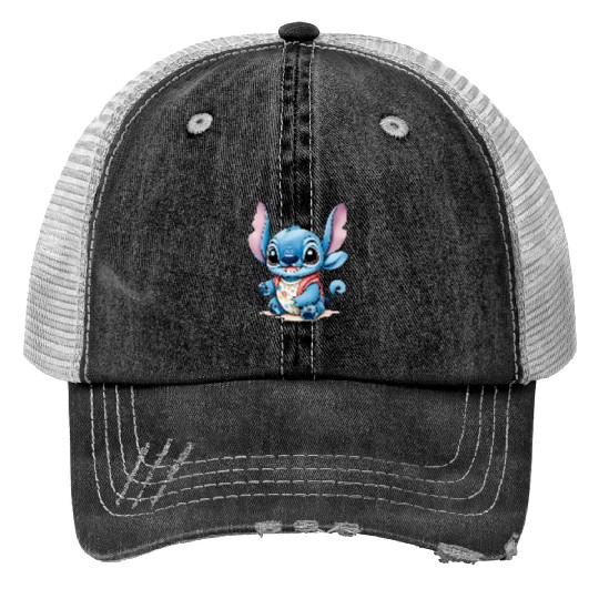Cat Christmas Lights  , Stitch Eras Tour , Stitch Shirt, Disney Land Lilo and Stitch Print Trucker Hats