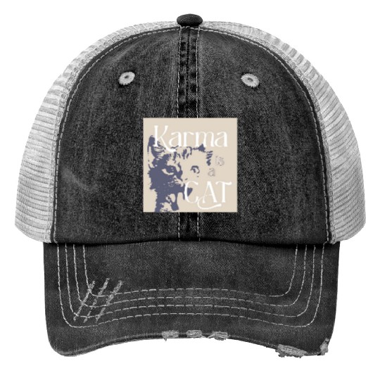 Discover Karma - Taylor Print Trucker Hats