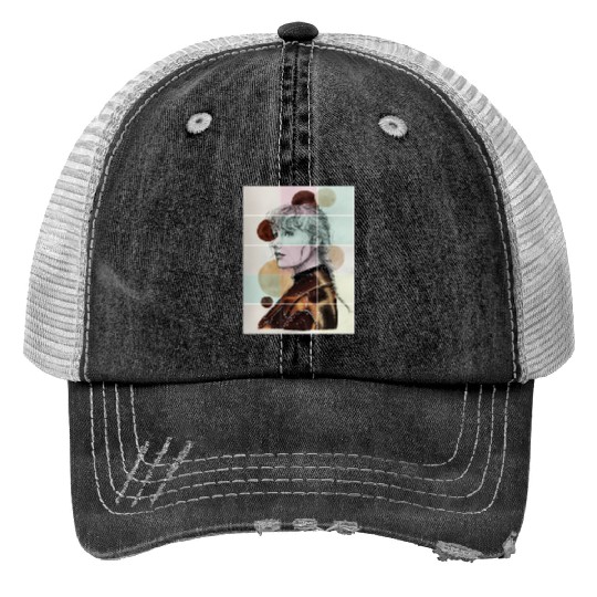 Discover Taylor Evermore Grid Print Trucker Hats