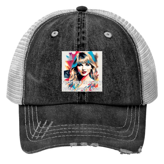 Discover Taylor (29) Print Trucker Hats