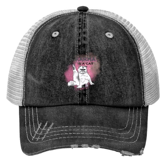 Discover Karma Taylor Print Trucker Hats