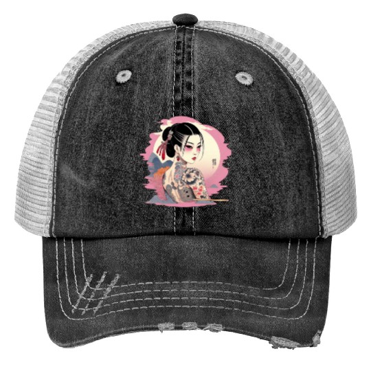Yakuza princess  : Disney princess tattoo Shirt,  Princess tattoo vintage t shirt, Disney princess tattoo Gift Fan S-5XL Print Trucker Hats
