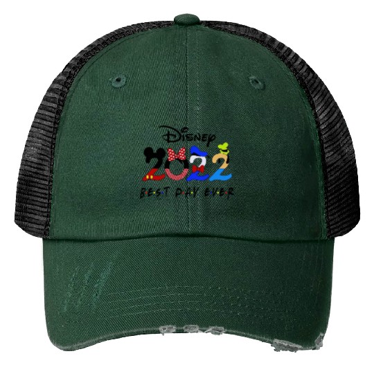 Best Day Ever Disney Print Trucker Hats, Disney Trip 2022, Disney Matching Print Trucker Hats