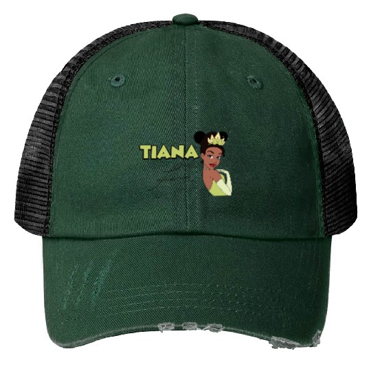 Princess Tiana Print Trucker Hats, Disney Princess Print Trucker Hats, Best Friend Print Trucker Hats