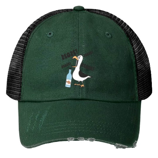 Nemo Seagull Mom Print Trucker Hats, Disney Finding Nemo Print Trucker Hats, Funny Nemo Print Trucker Hats, Disney Mom Print Trucker Hats
