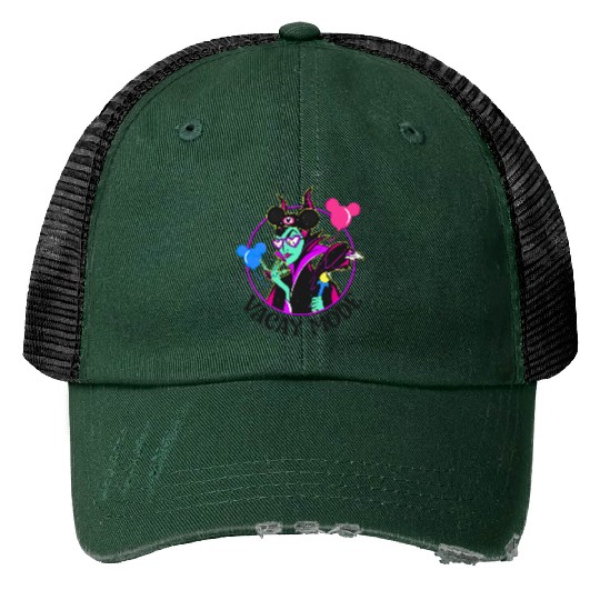 Maleficent with Mickey Balloon Vacay Mode Print Trucker Hats / Sleeping Beauty Disney Villain Print Trucker Hats