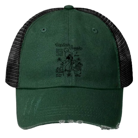 Disney Peter Pan Captain Hook And Mr. Smee Print Trucker Hats