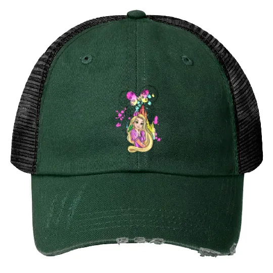 Princess Rapunzel Print Trucker Hats,Disney Princess Rapunzel