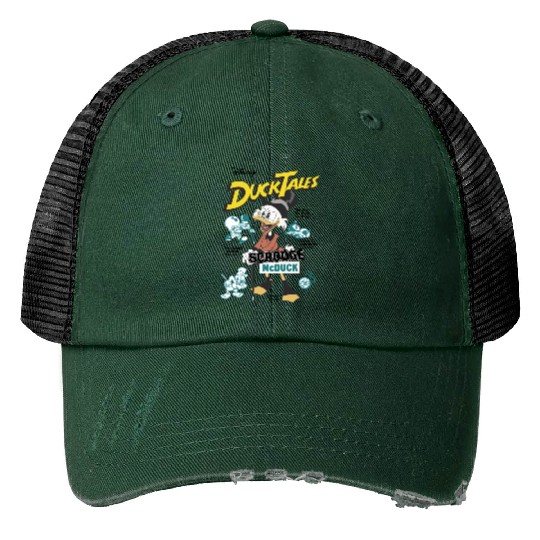 Disney DuckTales Scrooge McDuck Comic Cover Print Trucker Hats, DuckTales Print Trucker Hats