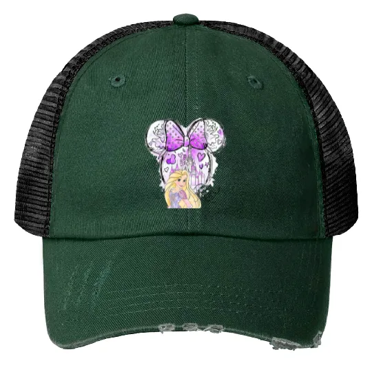 Princess Rapunzel Tank, Princess Print Trucker Hats, Rapunzel Tank, Disney Rapunzel Print Trucker Hats
