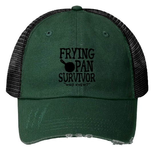 Frying Pans Who Knew Print Trucker Hats, Disney Print Trucker Hats for Men, Flynn Ryder Print Trucker Hats, Tangled Print Trucker Hats, Rapunzel Print Trucker Hats