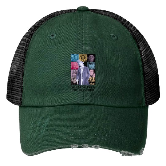 Discover Willy Wonka The Eras Tour Bella & Canvas Print Trucker Hats