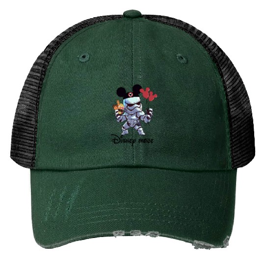 Stormtrooper Mickey Balloon Print Trucker Hats, Disney Star Wars Ice Cream Print Trucker Hats