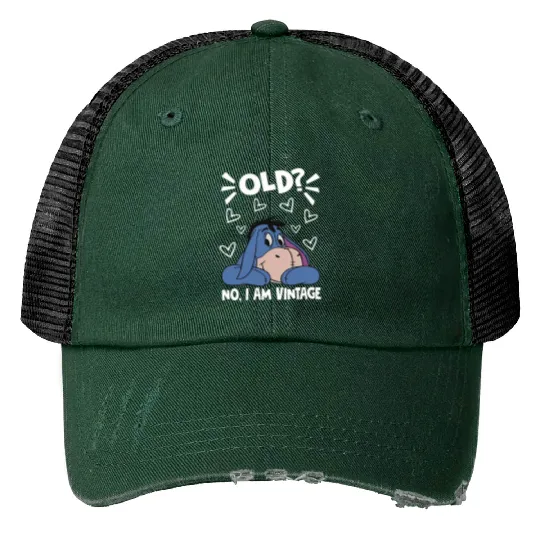 Eeyore Old No I Am Vintage , Eeyore Print Trucker Hats,  Winnie The Pooh Eeyore, Disney Eeyore