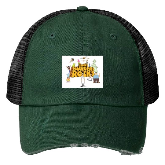 Bobs burgers school house rocks mashup Premium Scoop Print Trucker Hats