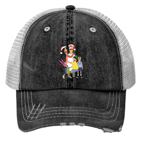 Bobs Burgers Christmas Crusade Print Trucker Hats