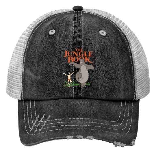 Disney Mowgli And Baloo Print Trucker Hats