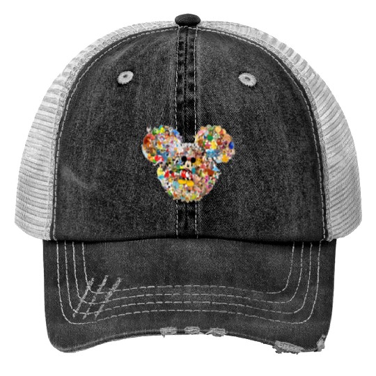 All Disney Characters, Custom Disney Print Trucker Hats