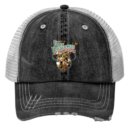 Disney Fort Wilderness Resort Print Trucker Hats