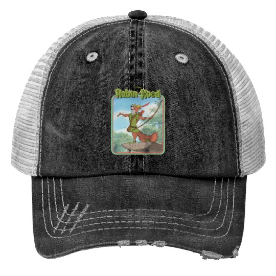 Disney Robin Hood Retro Print Trucker Hats