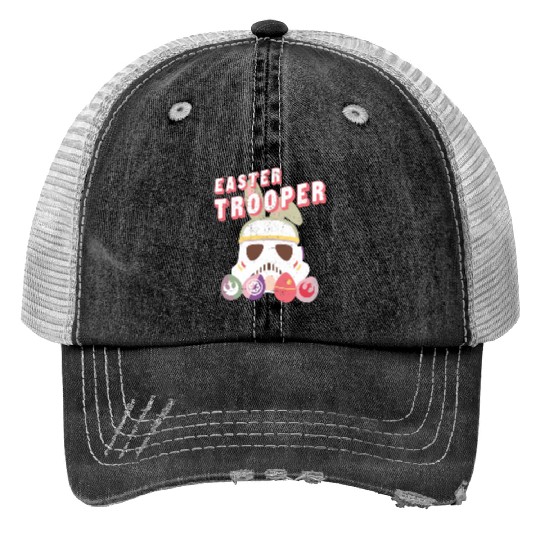 Star Wars Easter Stormtrooper Disney Easter Print Trucker Hats, Family Easter Print Trucker Hats, Easter Bunny Print Trucker Hats, Easter Egg Print Trucker Hats
