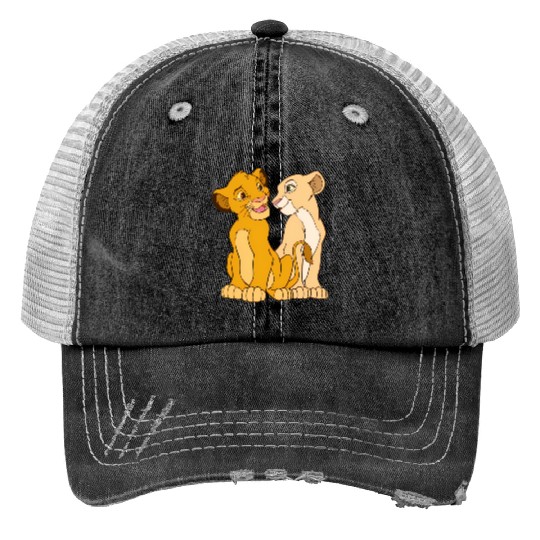 Simba and Nala Disney Print Trucker Hats