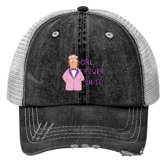 Nat - Bobs Burgers Print Trucker Hats