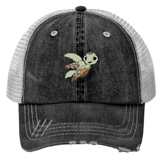Disney Pixar Finding Nemo Squirt Dude Print Trucker Hats, Finding Nemo Print Trucker Hats