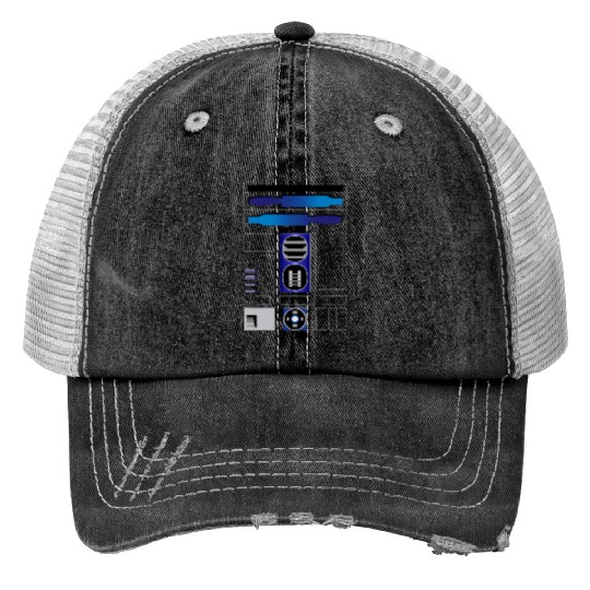 R2D2 Print Trucker Hats