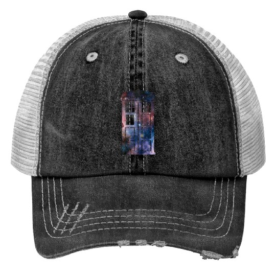 tardis Print Trucker Hats