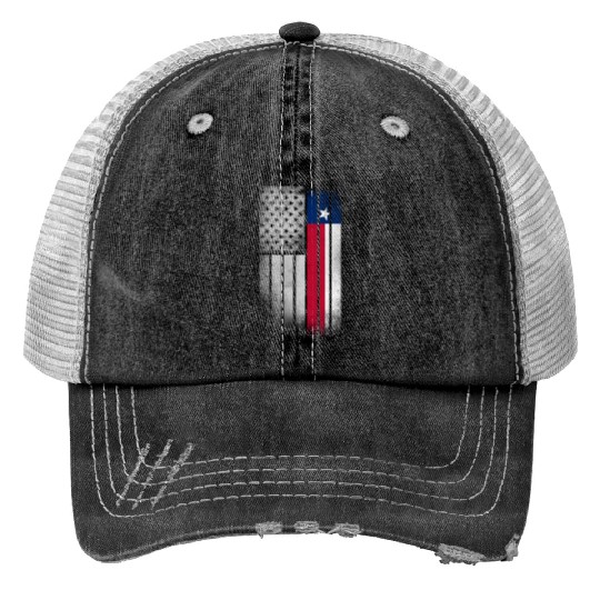 USA Vintage Texas State Flag Print Trucker Hats