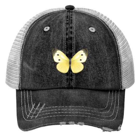 Mountain clouded yellow Print Trucker Hats