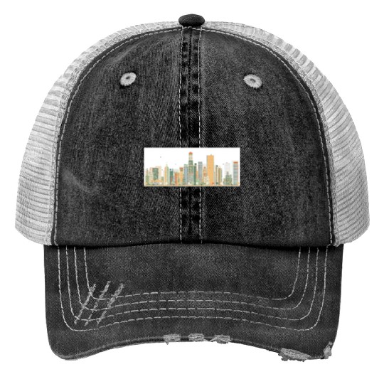 Hong kong Print Trucker Hats