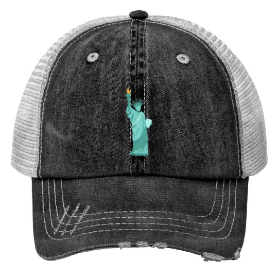 statue of liberty Print Trucker Hats