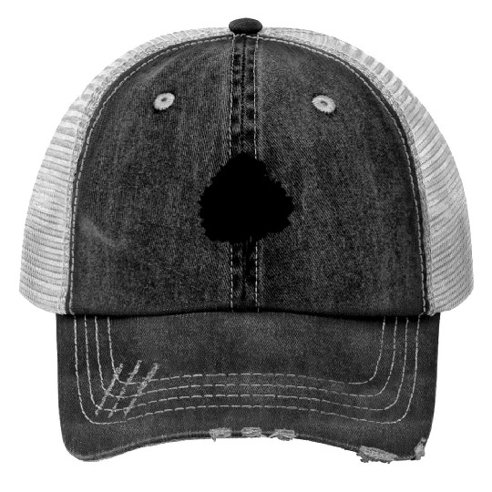 tree silhouette Print Trucker Hats