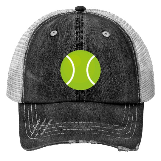 tennis ball Print Trucker Hats