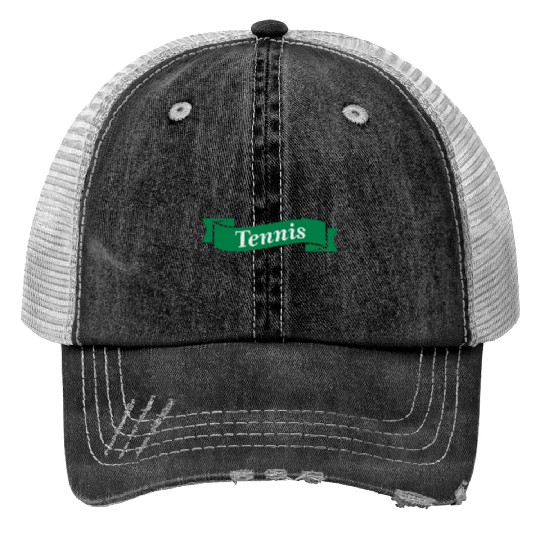 tennis logo Print Trucker Hats