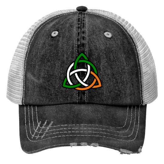 Celtic Knot Print Trucker Hats